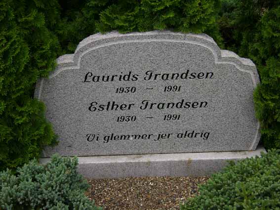 Billede af gravsten på Holstebro Nordre Kirkegård