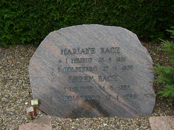 Billede af gravsten på Holstebro Nordre Kirkegård