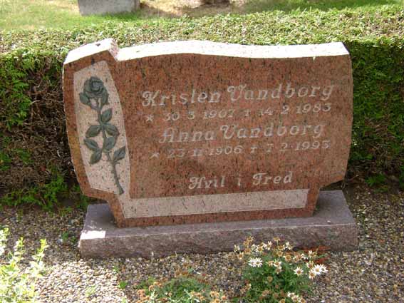 Billede af gravsten på Holstebro Nordre Kirkegård