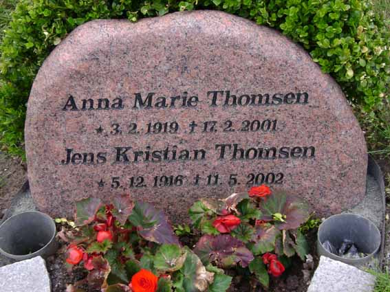 Billede af gravsten på Holstebro Nordre Kirkegård