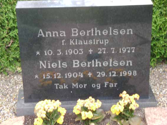 Billede af gravsten på Holstebro Nordre Kirkegård