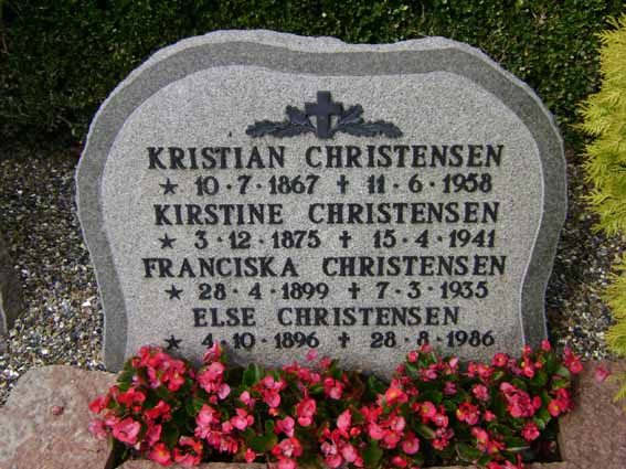 Billede af gravsten på Holstebro Nordre Kirkegård