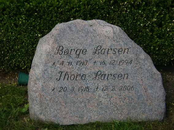 Billede af gravsten på Holstebro Nordre Kirkegård