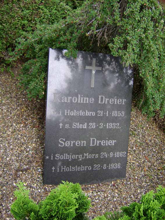 Billede af gravsten på Holstebro Nordre Kirkegård