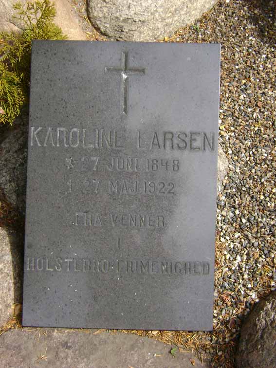 Billede af gravsten på Holstebro Nordre Kirkegård