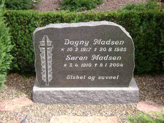 Billede af gravsten på Holstebro Nordre Kirkegård