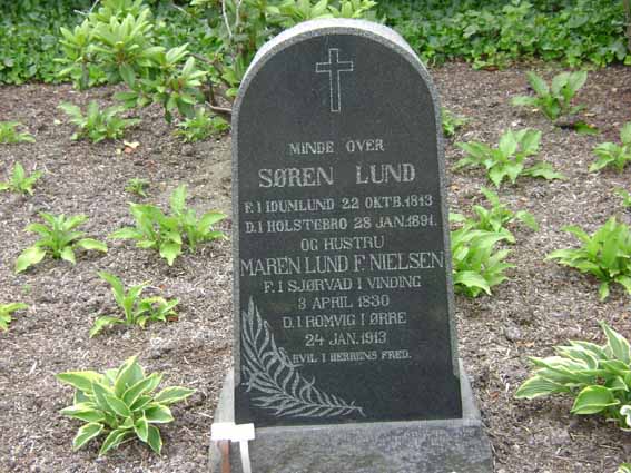 Billede af gravsten på Holstebro Nordre Kirkegård