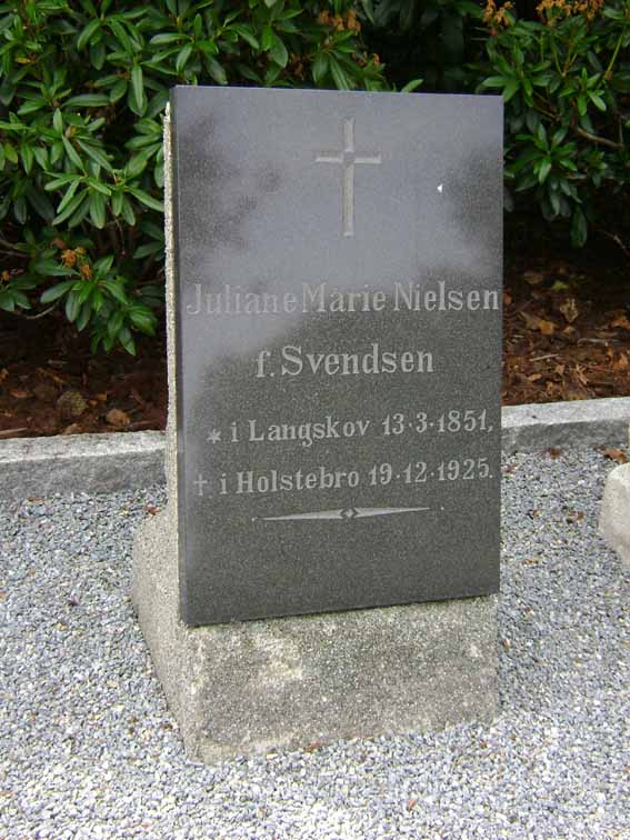 Billede af gravsten på Holstebro Nordre Kirkegård