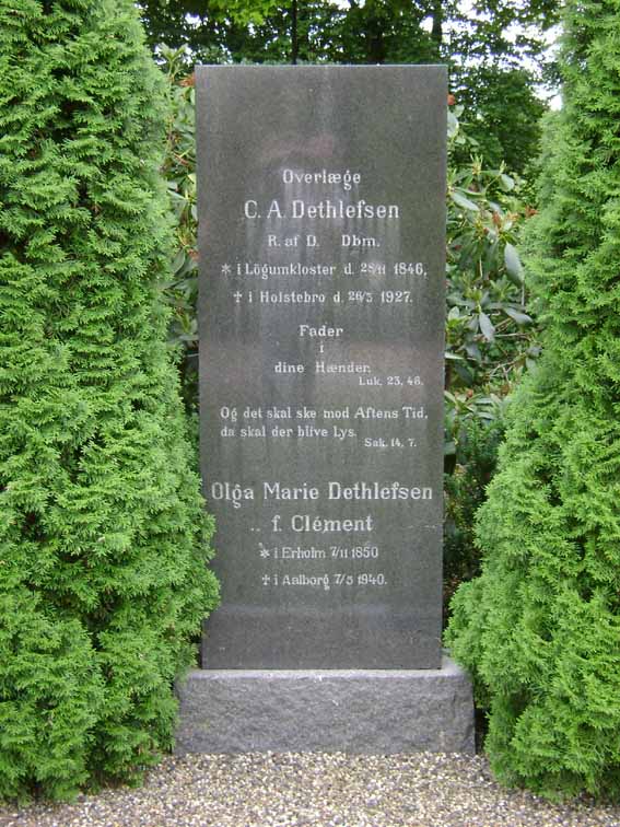 Billede af gravsten på Holstebro Nordre Kirkegård