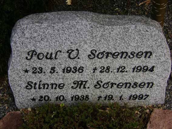 Billede af gravsten på Holstebro Nordre Kirkegård