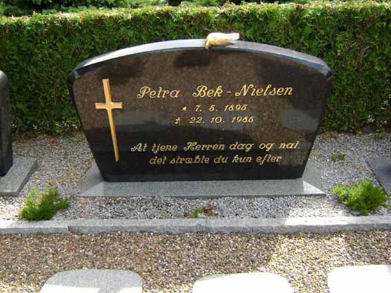 Billede af gravsten på Holstebro Nordre Kirkegård
