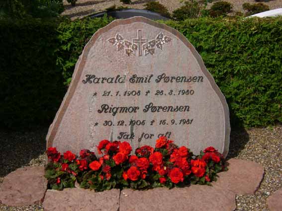 Billede af gravsten på Holstebro Nordre Kirkegård