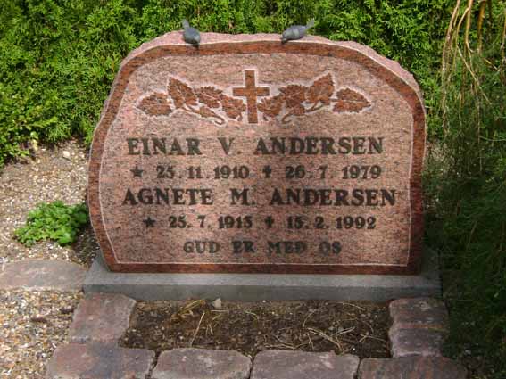 Billede af gravsten på Holstebro Nordre Kirkegård