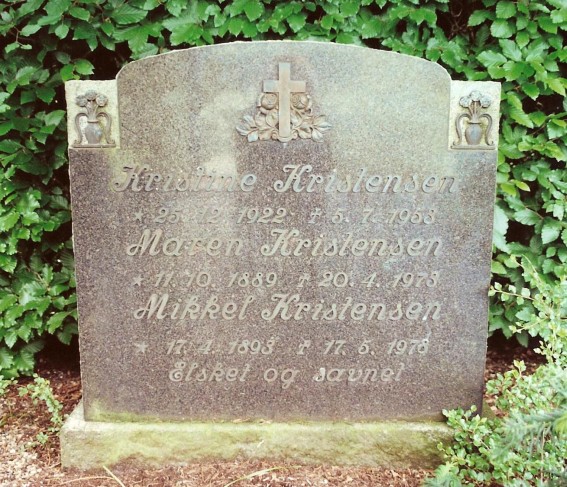 Billede af gravsten på Holstebro Nordre Kirkegård
