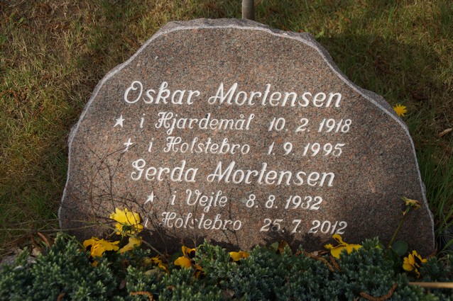 Billede af gravsten på Holstebro Nordre Kirkegård