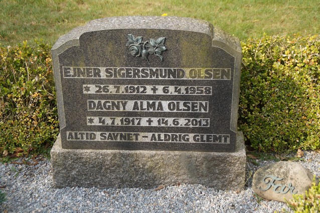 Billede af gravsten på Holstebro Nordre Kirkegård