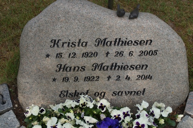 Billede af gravsten på Holstebro Nordre Kirkegård