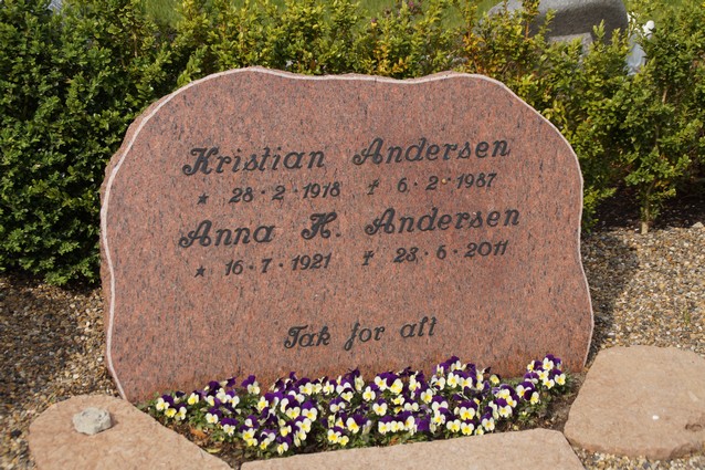 Billede af gravsten på Holstebro Nordre Kirkegård