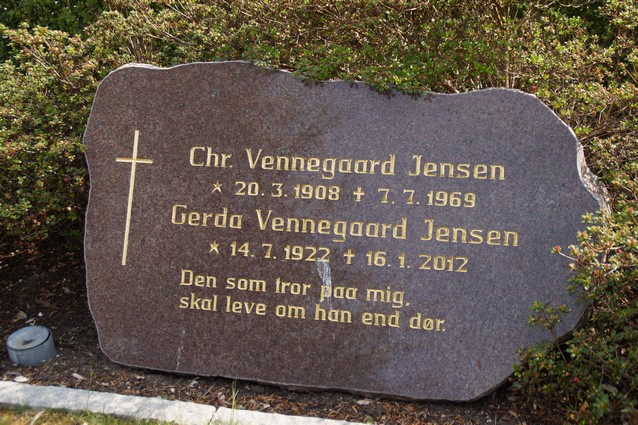 Billede af gravsten på Holstebro Nordre Kirkegård