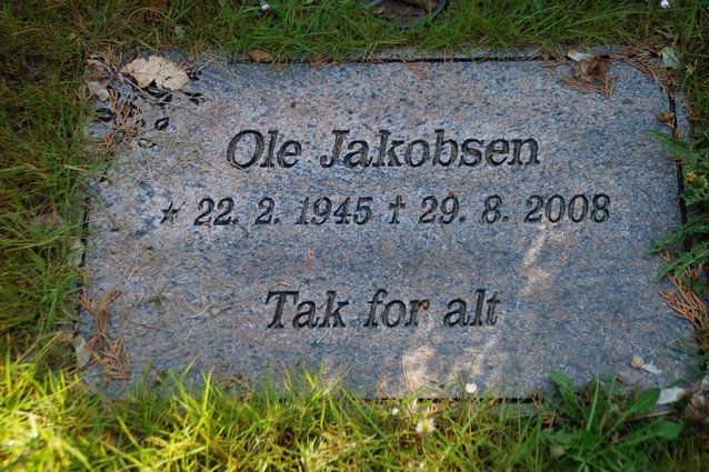 Billede af gravsten på Holstebro Nordre Kirkegård