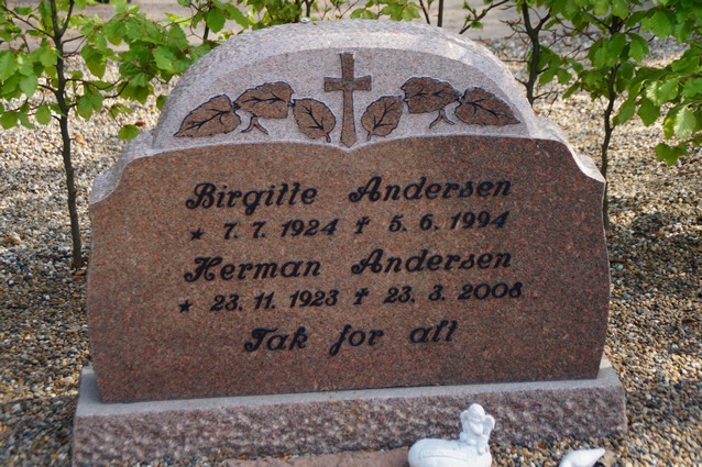 Billede af gravsten på Holstebro Nordre Kirkegård