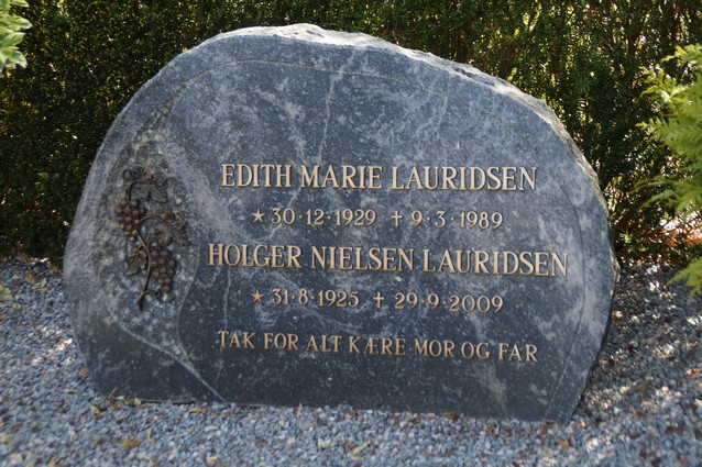 Billede af gravsten på Holstebro Nordre Kirkegård