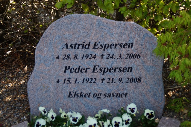 Billede af gravsten på Holstebro Nordre Kirkegård