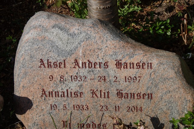 Billede af gravsten på Holstebro Nordre Kirkegård